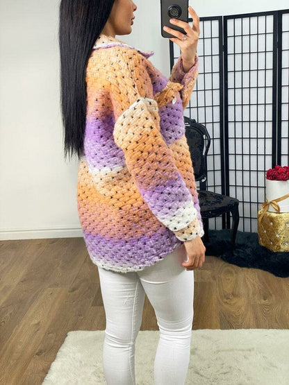 Stassia Woven Oversized Wool Jacket