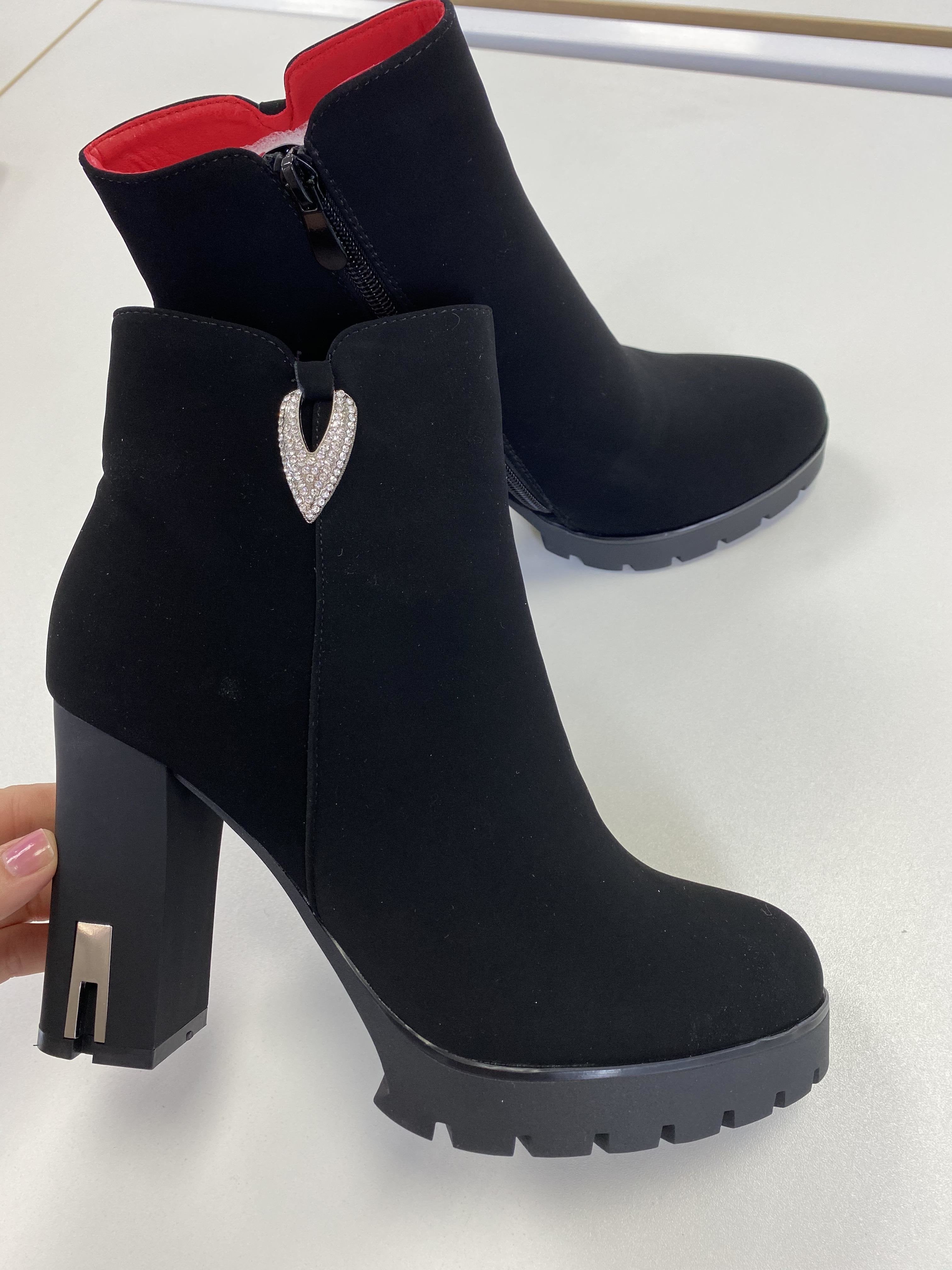 Black Suedse Giaro high silver metal heels fetish ankle boots - Shoebidoo  Shoes | Giaro high heels
