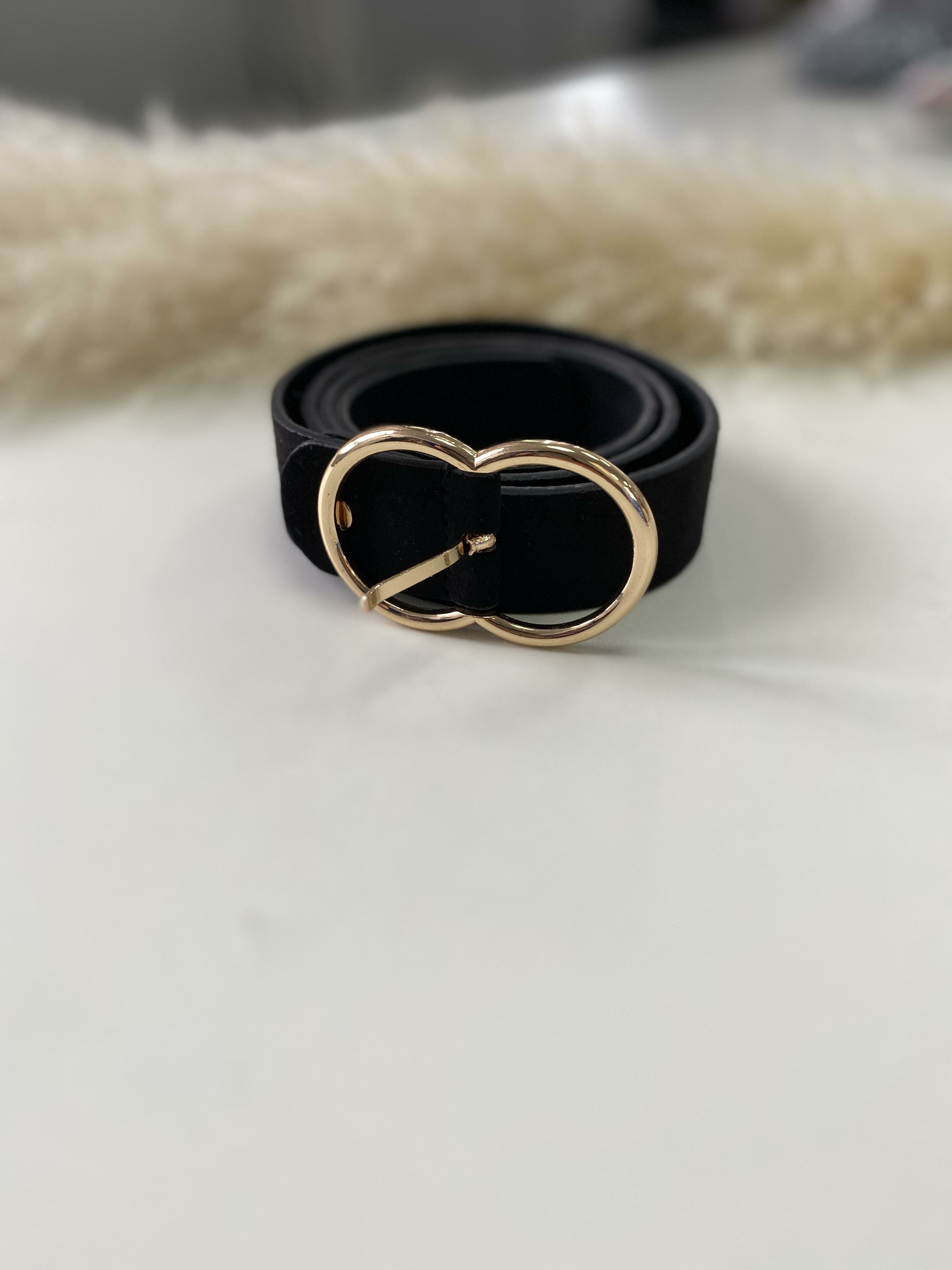 Nicosia Plain Gold Buckle Belt