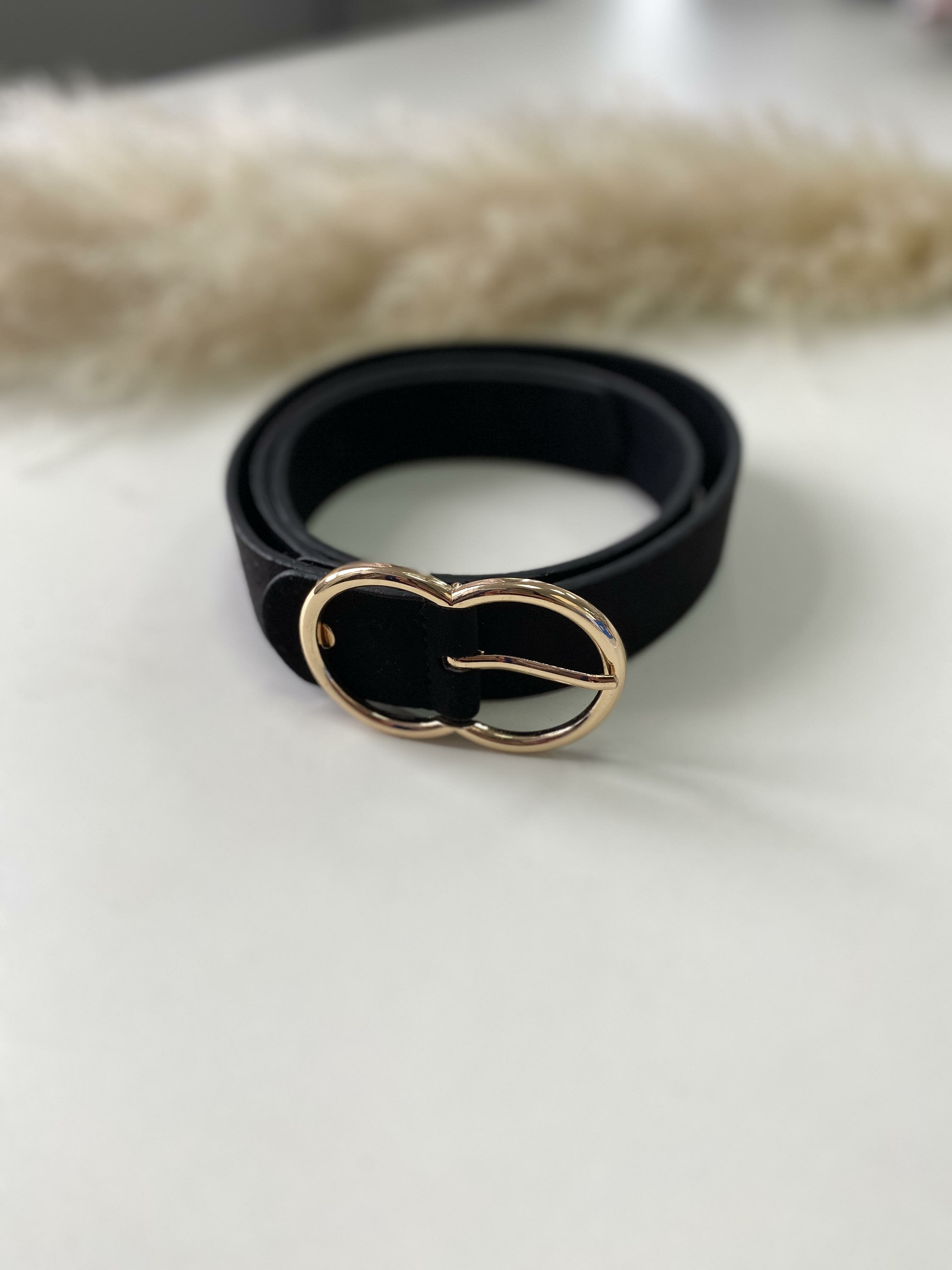 Nicosia Plain Gold Buckle Belt