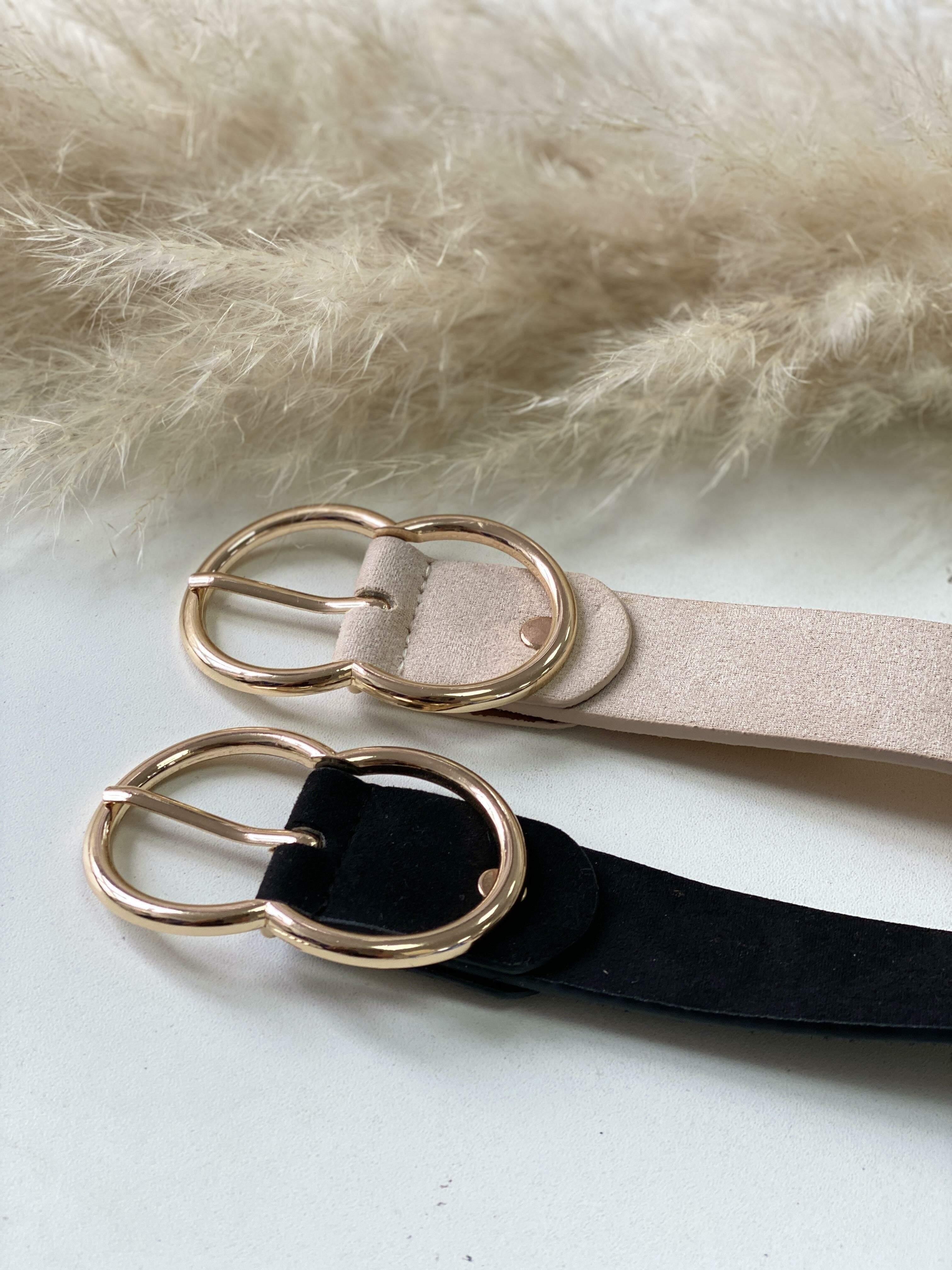 Nicosia Plain Gold Buckle Belt