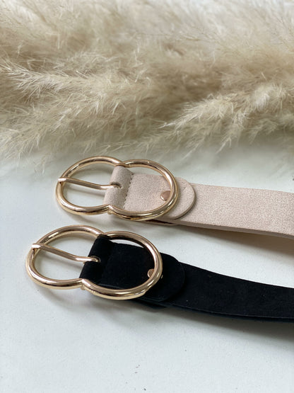 Nicosia Plain Gold Buckle Belt