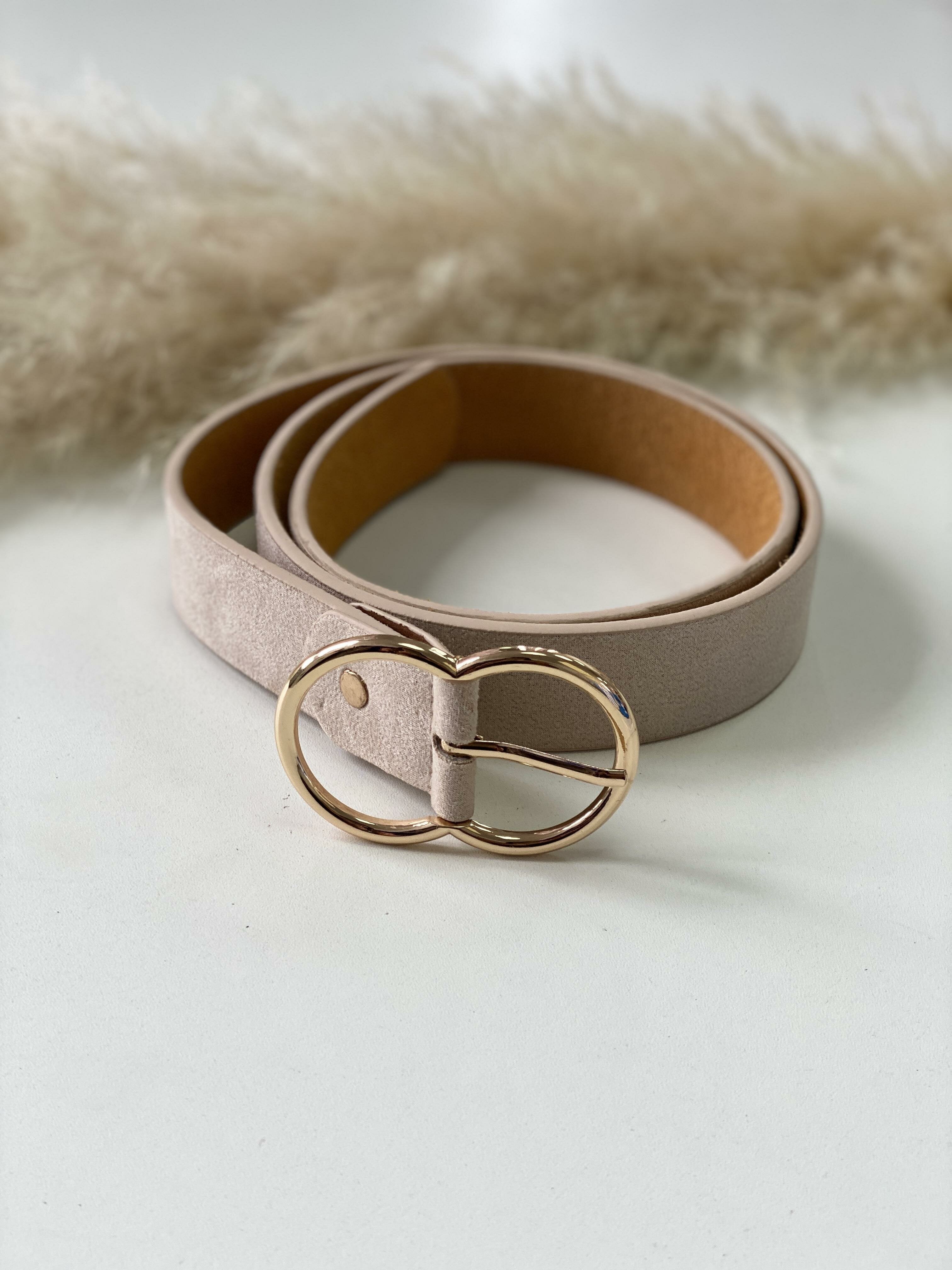 Nicosia Plain Gold Buckle Belt