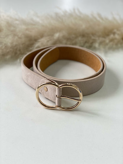 Nicosia Plain Gold Buckle Belt