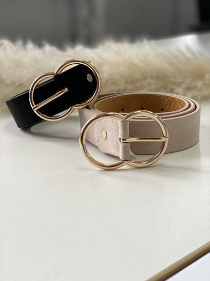 Nicosia Plain Gold Buckle Belt