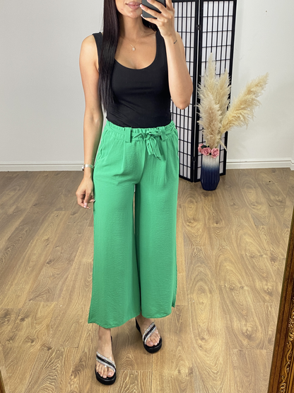 Carlisle Plain Belted Palazzo Trouser