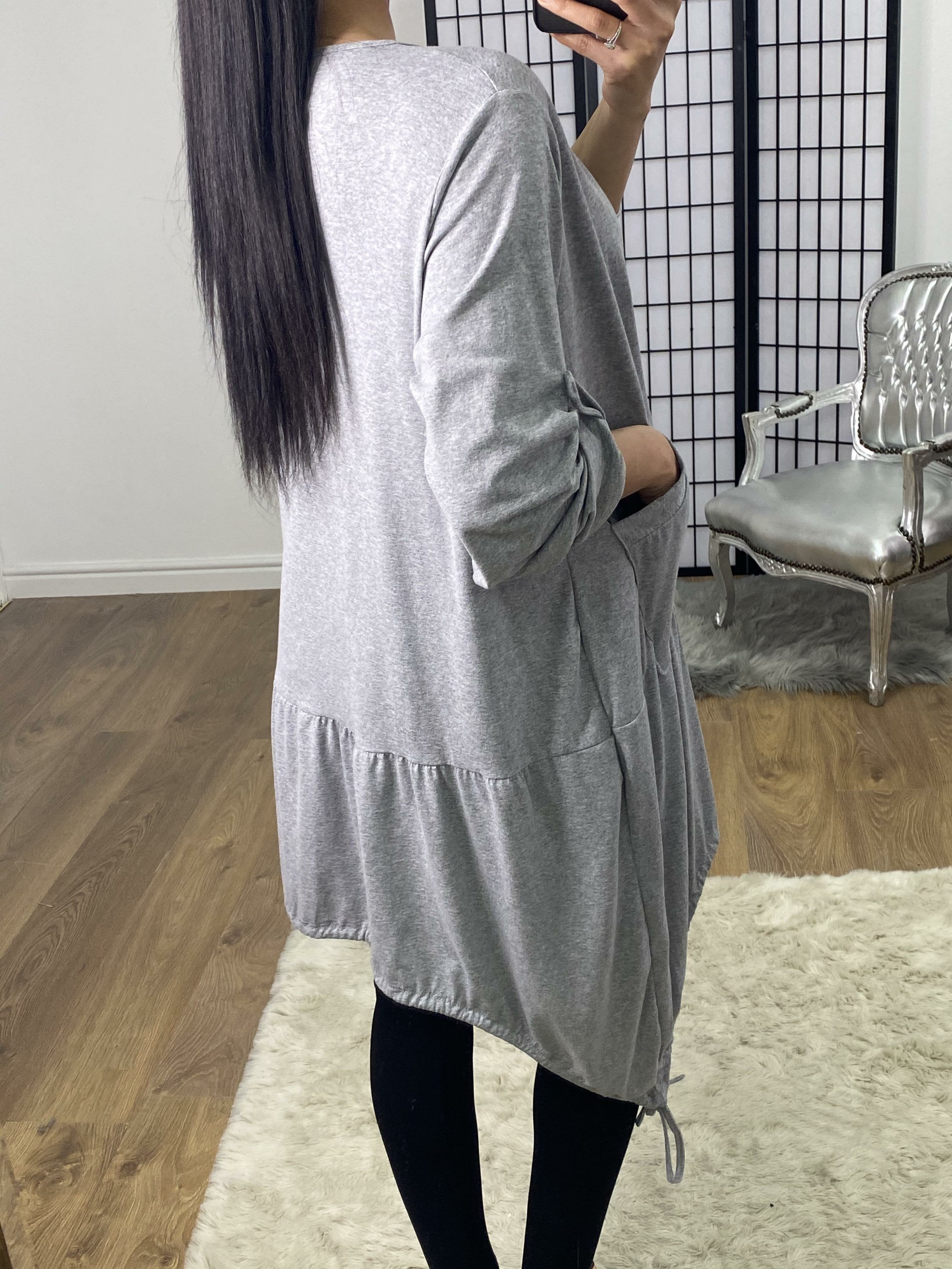 Tristina Leopard Silver Star Rouched Detailed Top