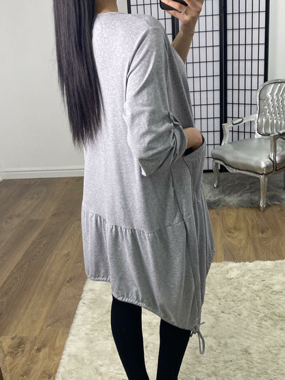 Tristina Leopard Silver Star Rouched Detailed Top