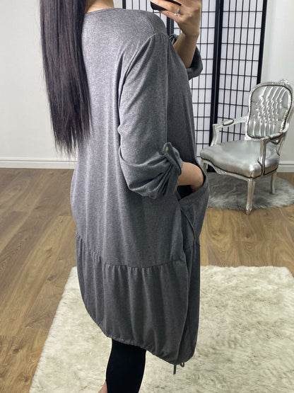 Tristina Leopard Silver Star Rouched Detailed Top