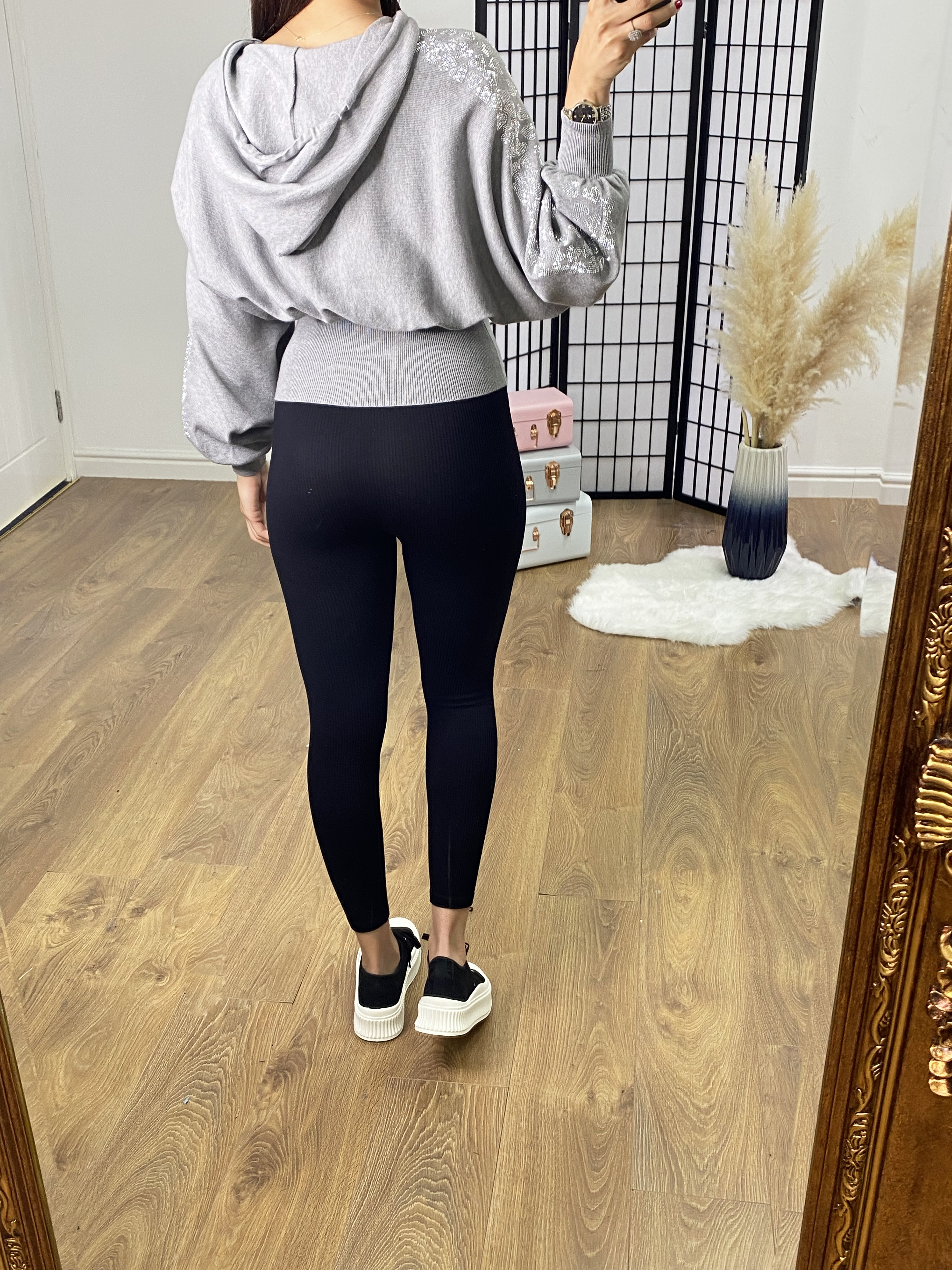 Fonseca Diamante Heart Sleeve Hooded Jumper