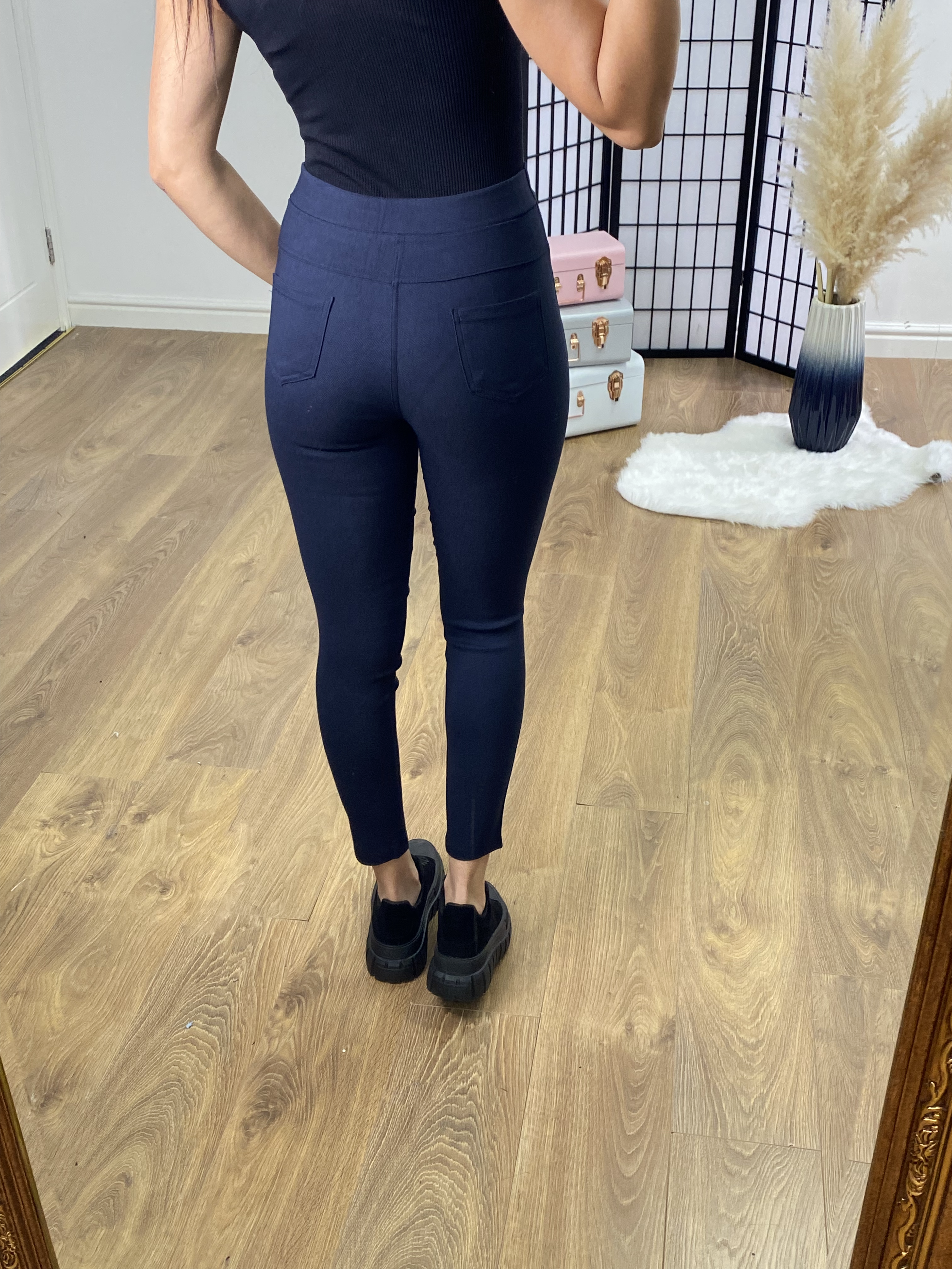Amazon Ring Zip Front Detail Jeggings