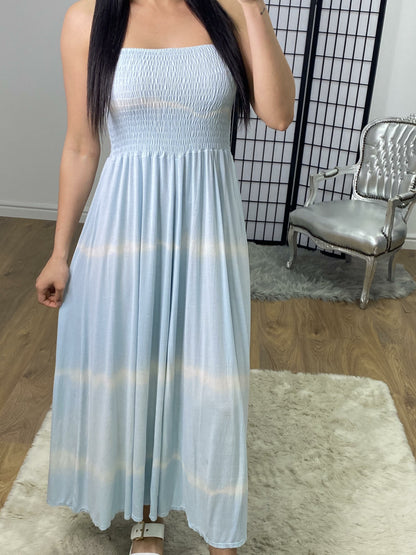 Jamari Tie Dye Elasticated Floaty Jersey Dress