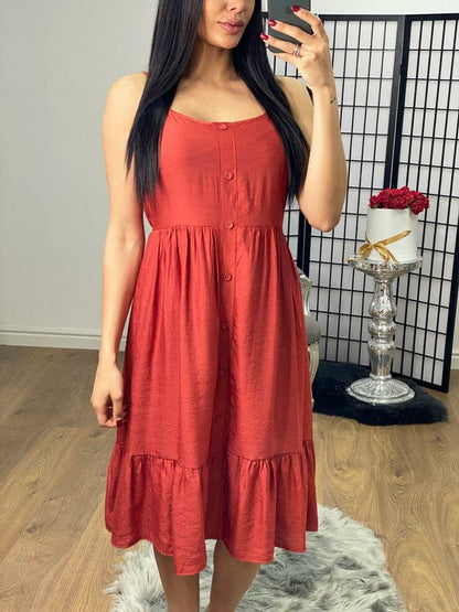 Morley Frill Button Detailed Floaty Dress