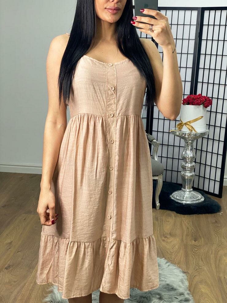 Morley Frill Button Detailed Floaty Dress