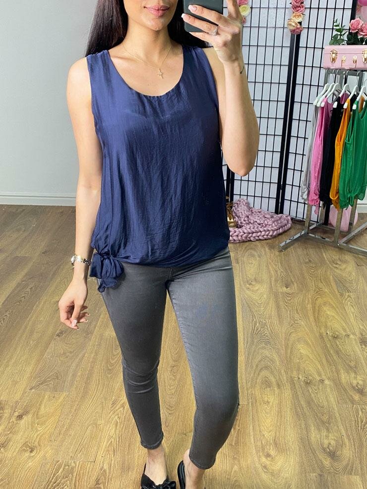 Isabel Silk Double Layer Vest Top