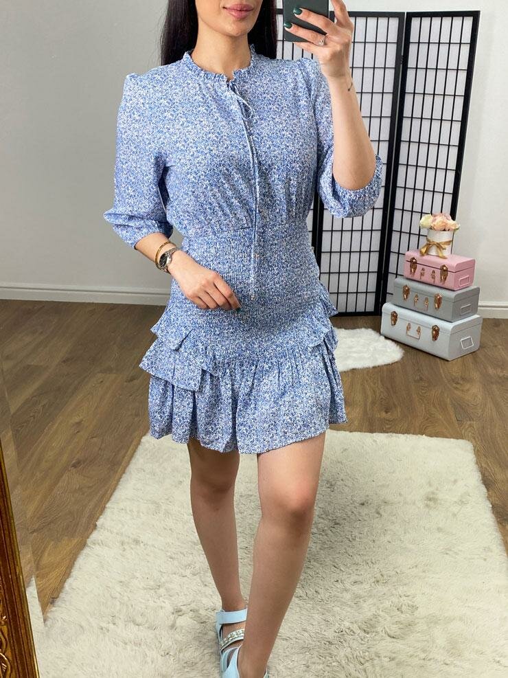 Italy Ditsy Floral Print Elasticated Waist Dress