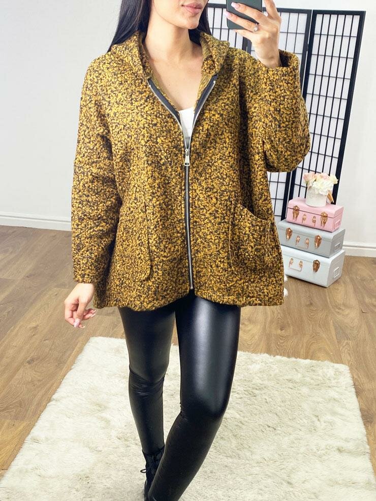 Johnson Teddy Hooded Loose Fit Zip Jacket