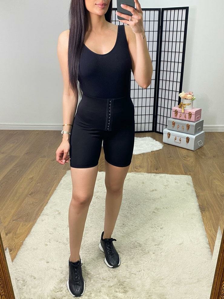 Draye Black Waist Trainer Shapewear Shorts