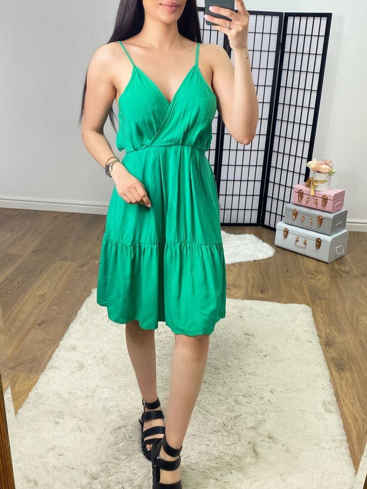 Kews Wrap Effect Tie Back Cami Dress