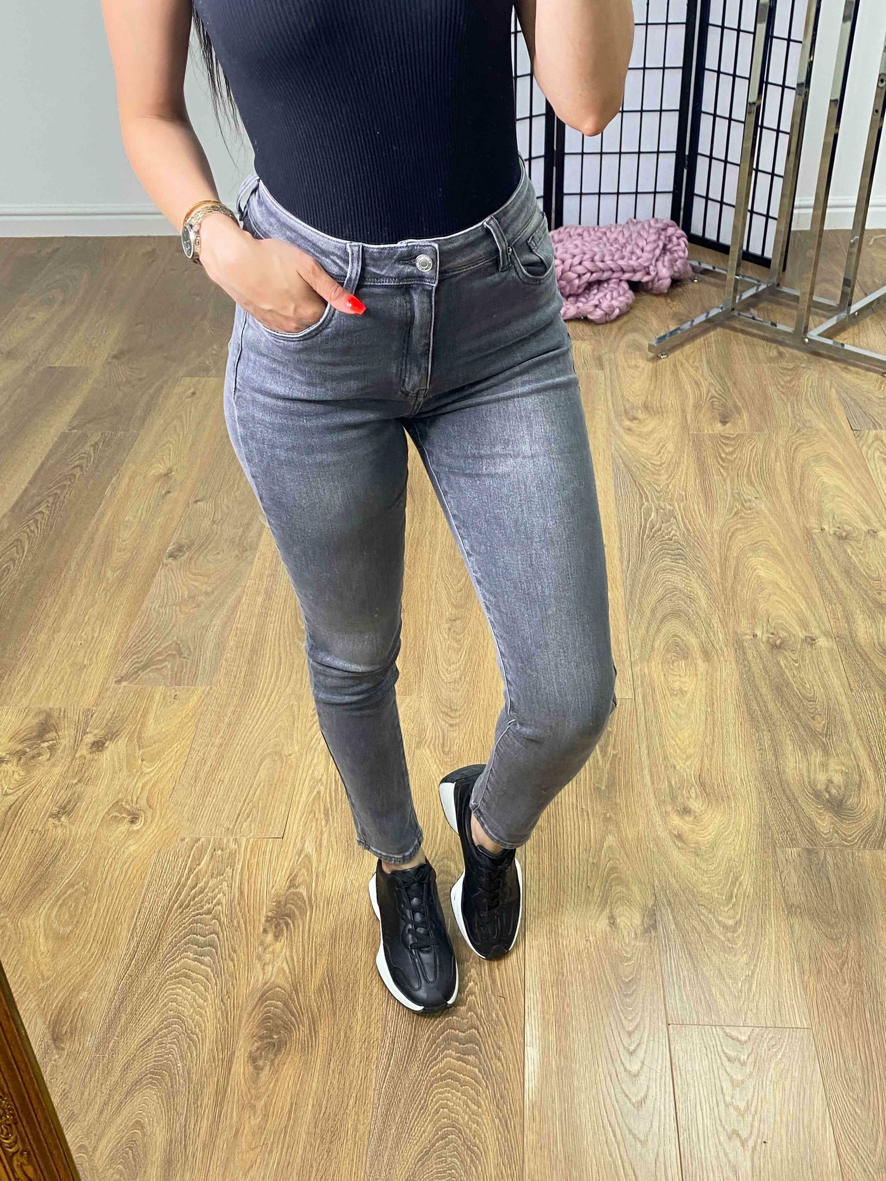 Layner Grey Super Stretch High Waisted Jeans