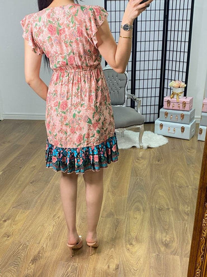 Milene Floral Print Pocket Dress