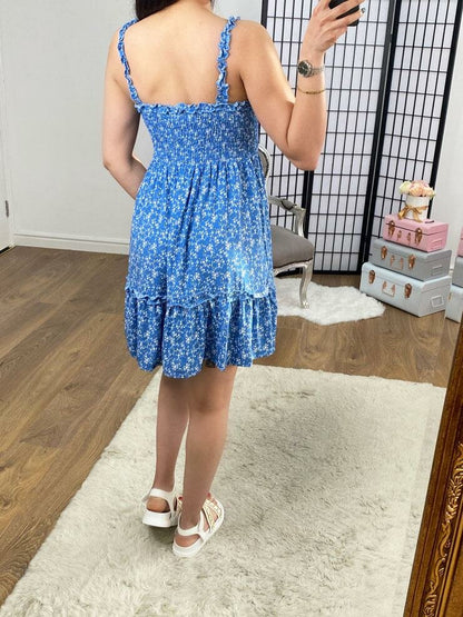 Naila Floral Shirred Cami Dress