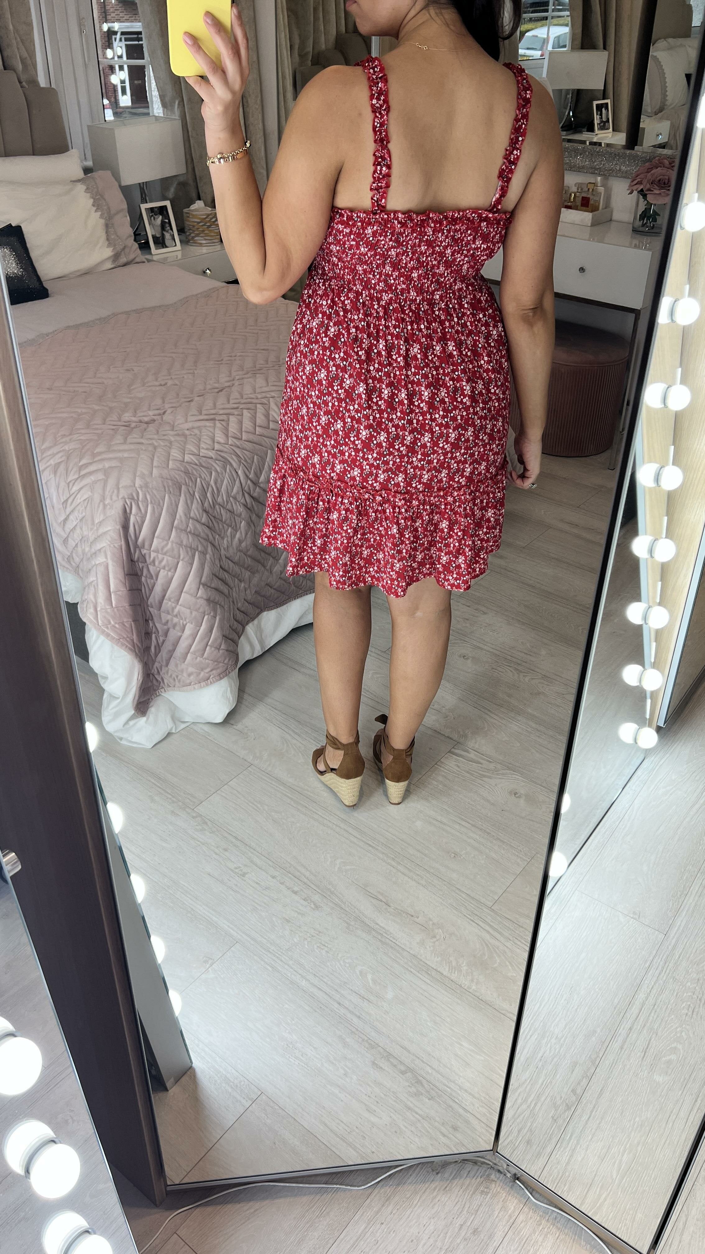 Naila Floral Shirred Cami Dress