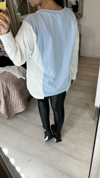 Oprah Colour Block Sweatshirt