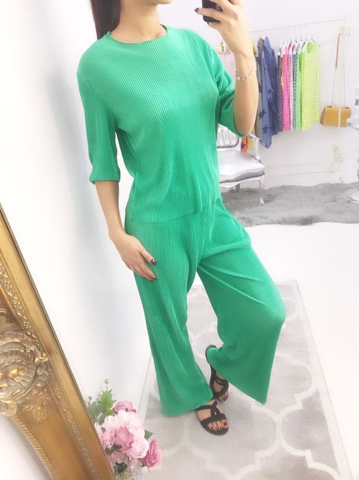 Panama Pleated Loungewear Set