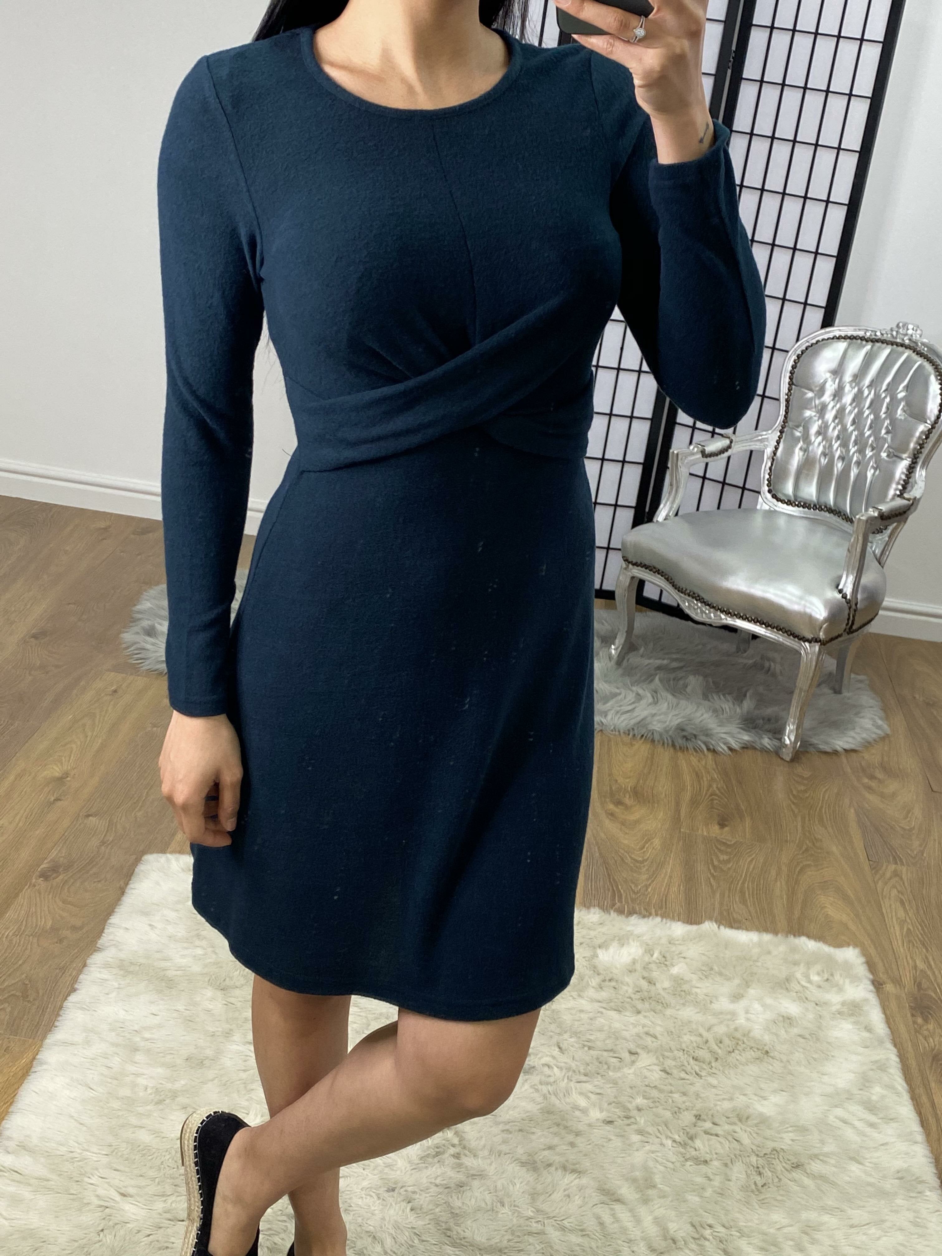 Portland Twist Knot Detail Knitted Dress