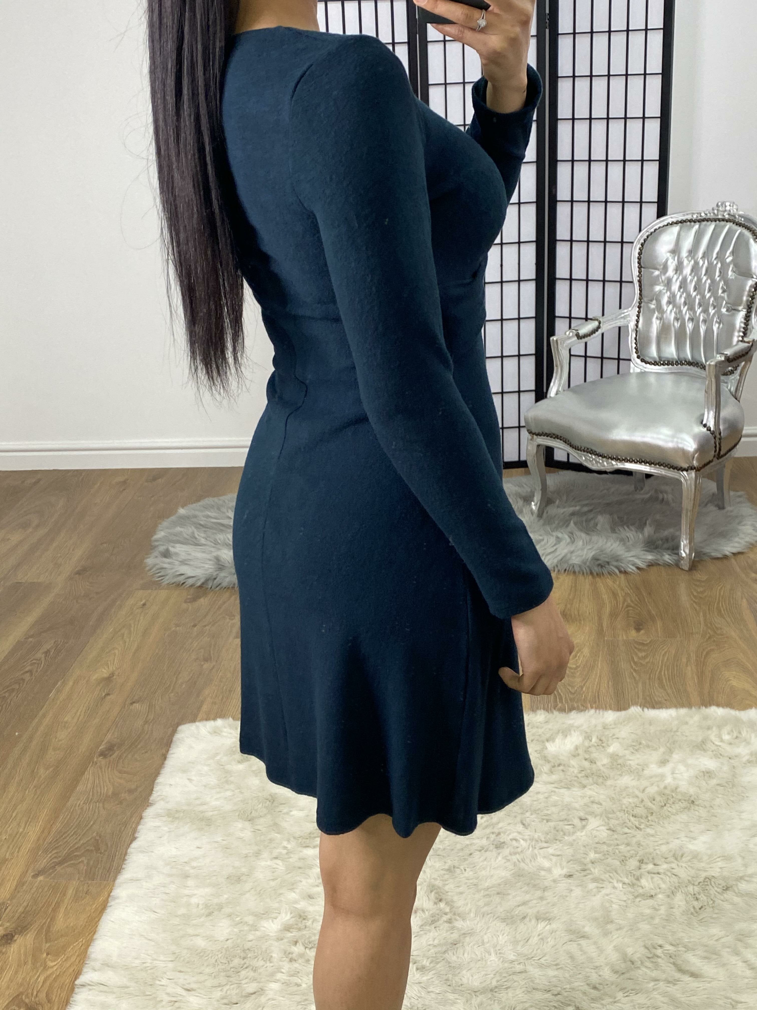 Portland Twist Knot Detail Knitted Dress