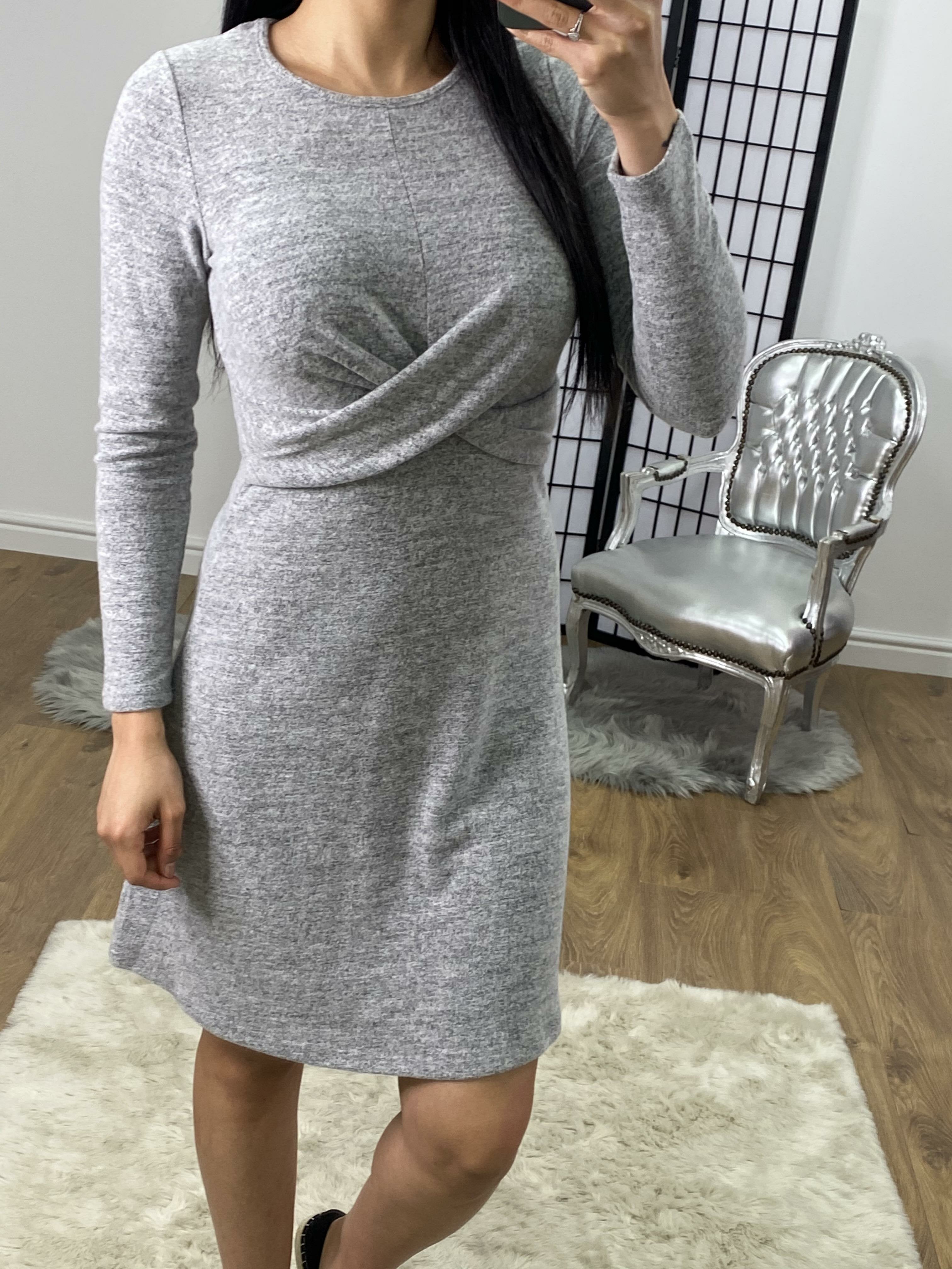 Portland Twist Knot Detail Knitted Dress