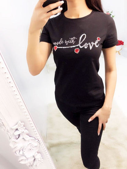 Remmie "Made With Love" Slogan T-shirt