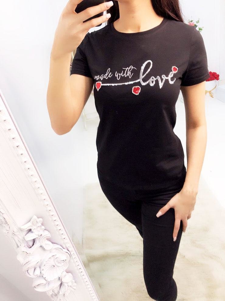 Remmie "Made With Love" Slogan T-shirt