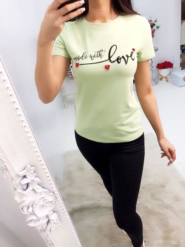 Remmie "Made With Love" Slogan T-shirt