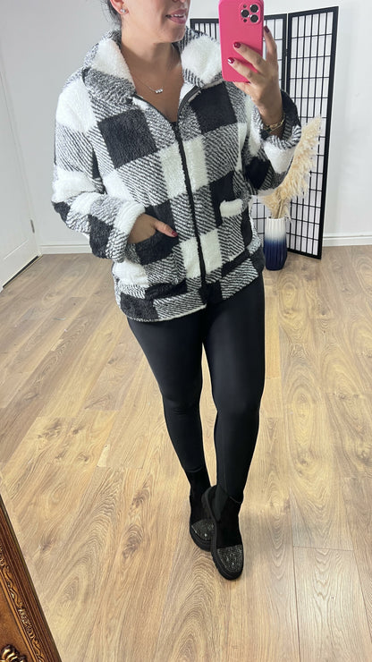 Rendall Supersoft Teddy Gingham Jacket