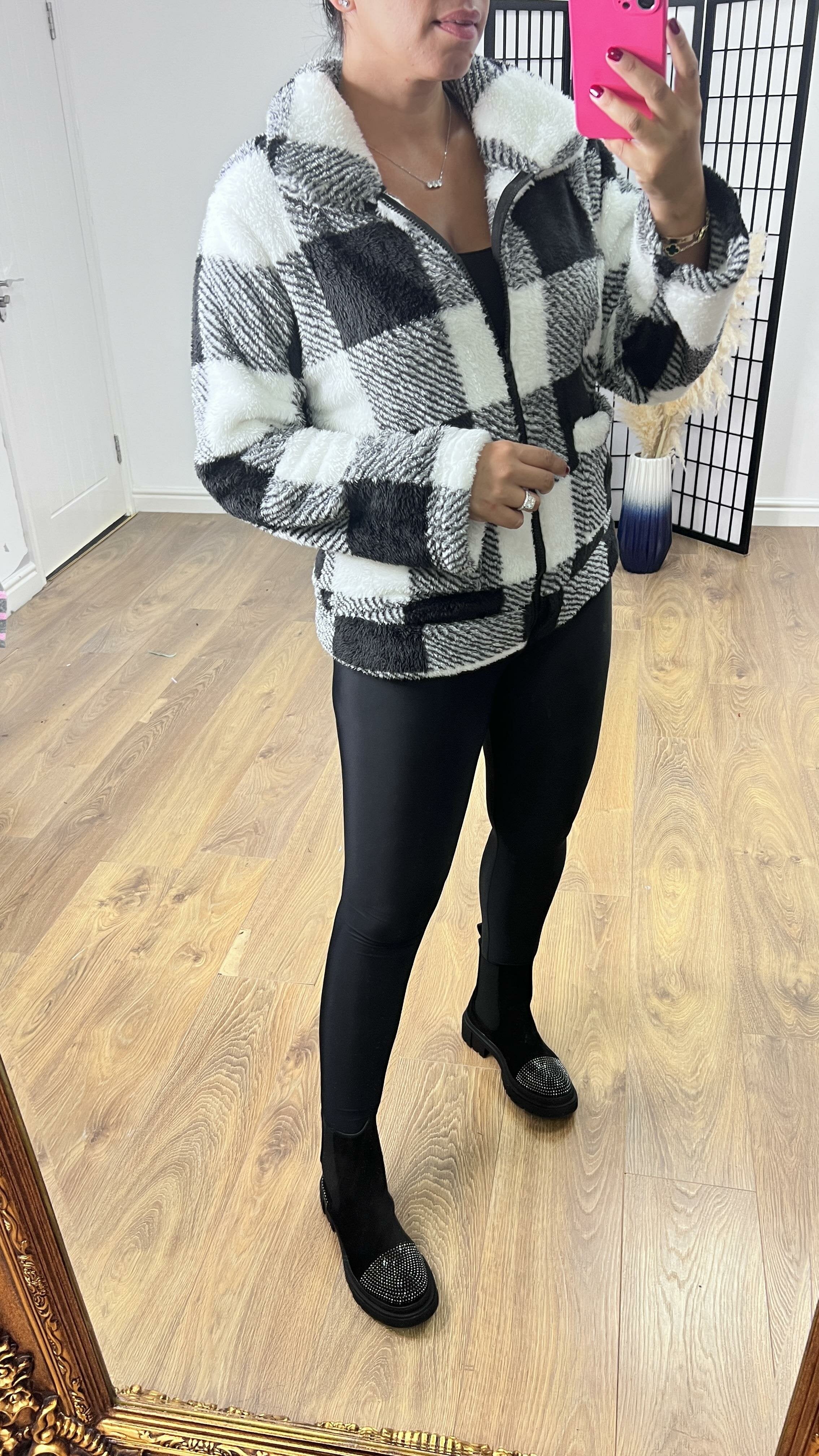 Rendall Supersoft Teddy Gingham Jacket