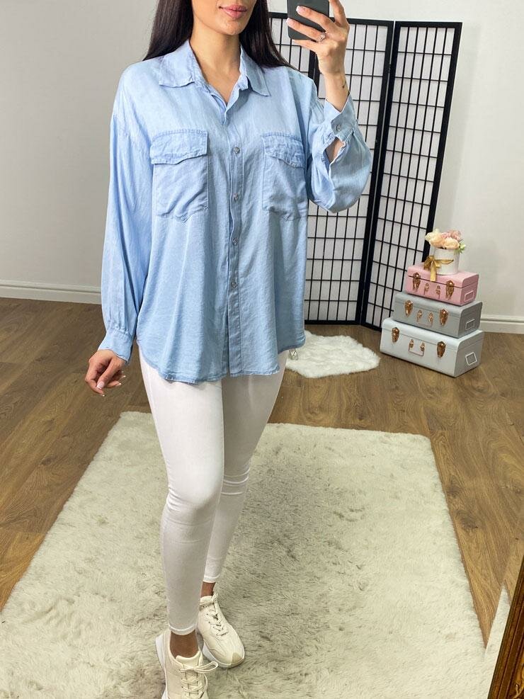 Smyth Plain Supersoft Light Denim Shirt