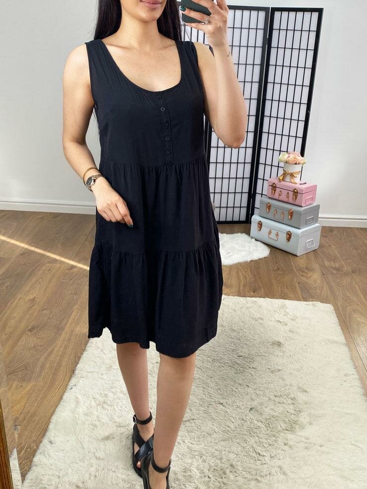 Tanel Button Front Wide Strap Came Dress