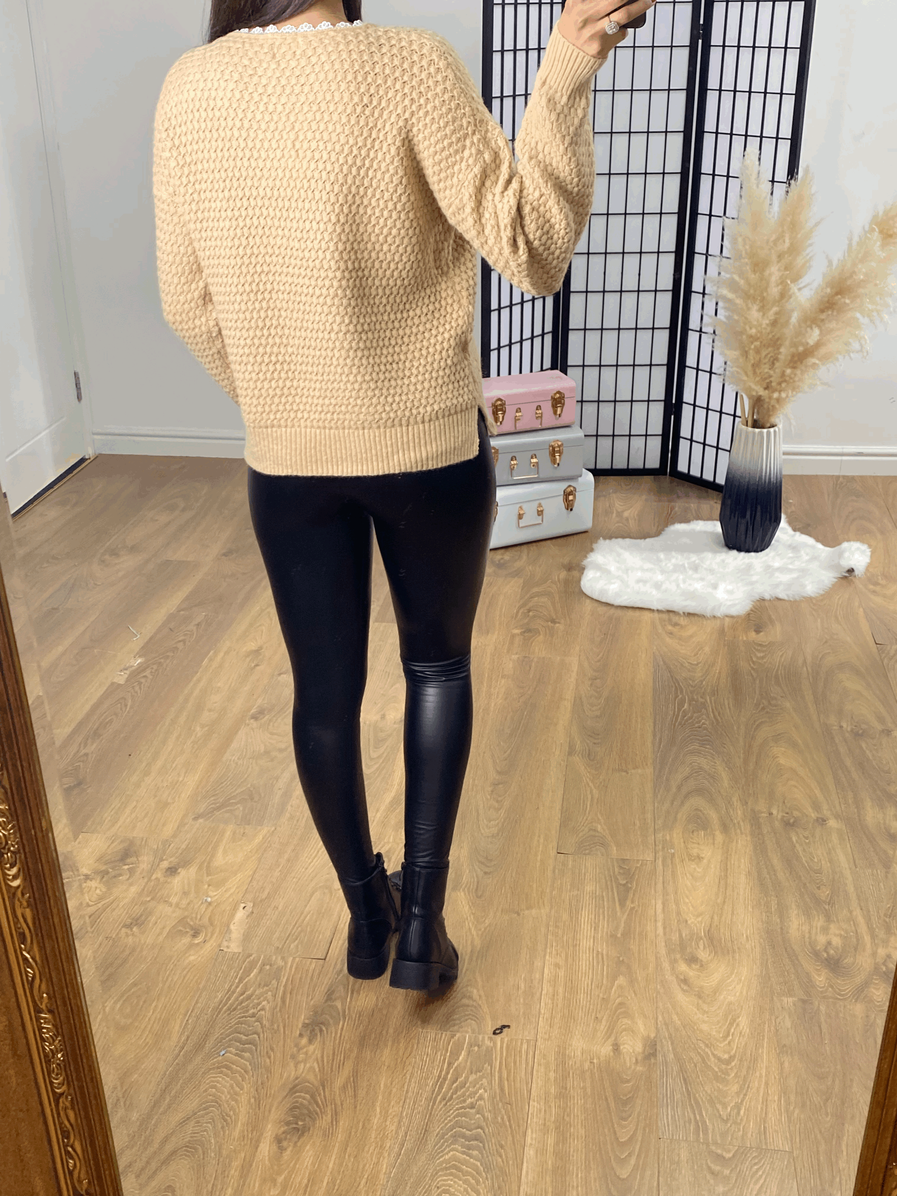 Demos Crochet Trim Bubble Jumper