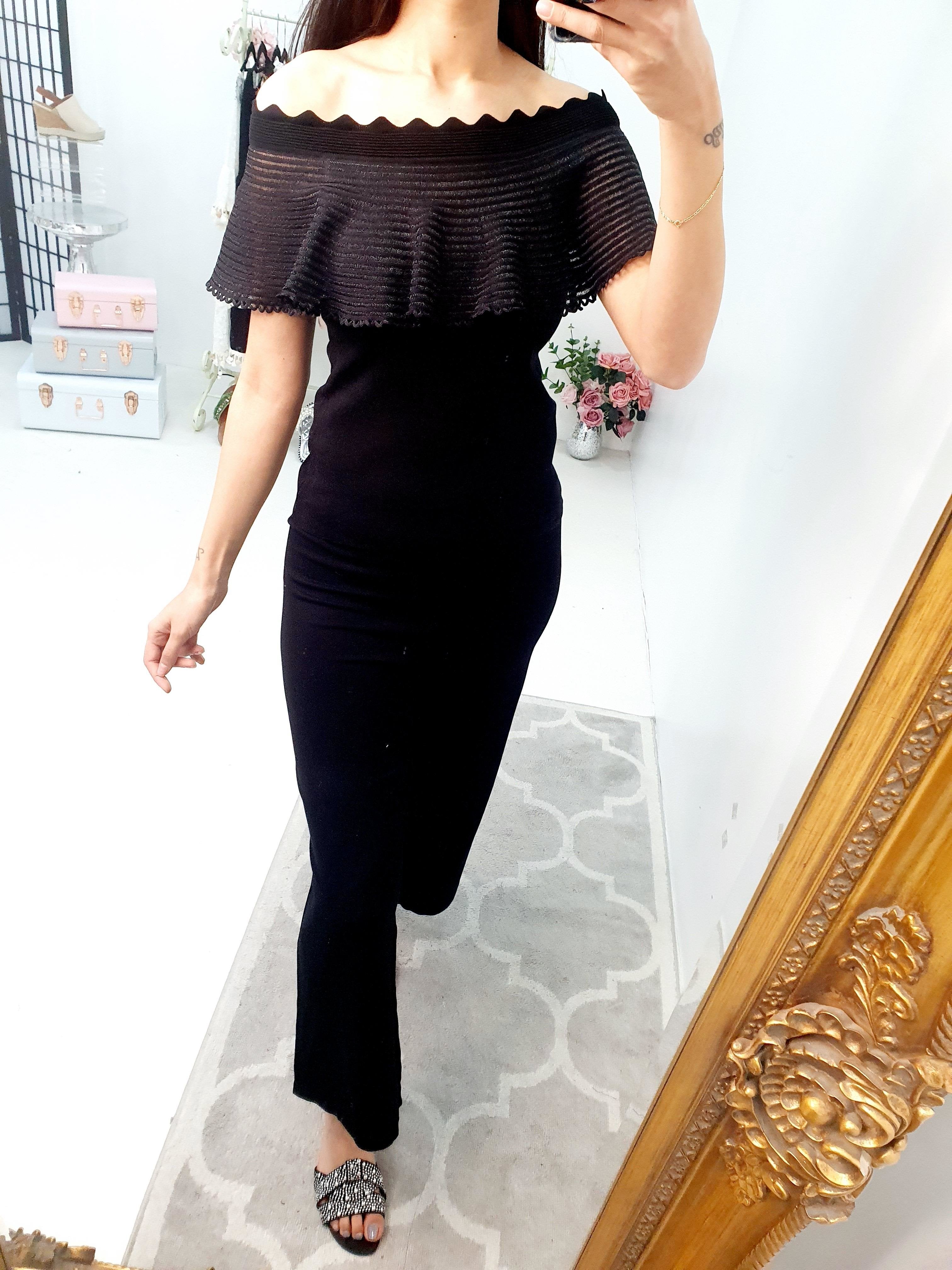 Varna Bardot Cropped Wide Leg Lounge Set