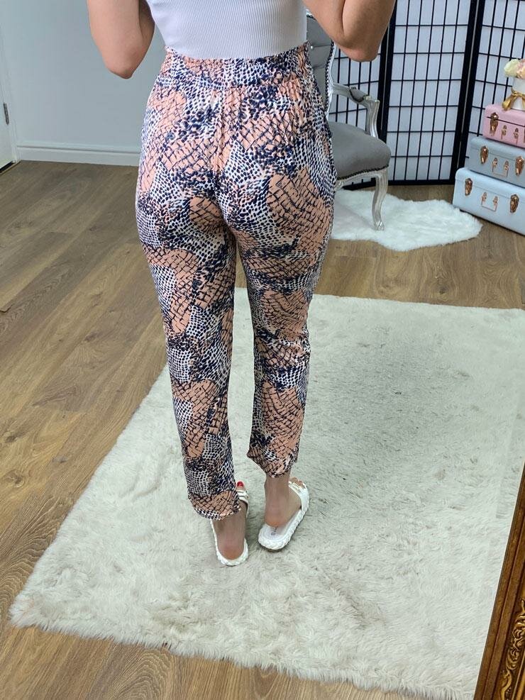 Vinny Animal Print Lightweight Trouser