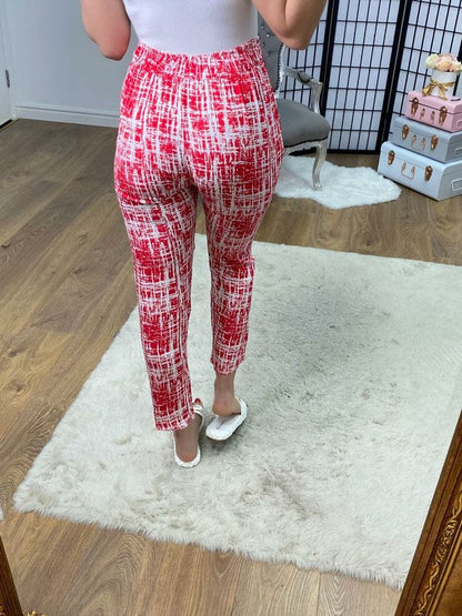 Weller Abstract Print Lightweight Trouser